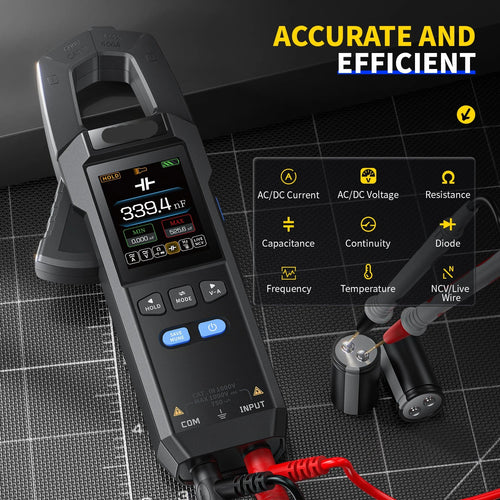 DMC-100 10000 Counts Clamp Meter AC DC Current Digital Multimeter