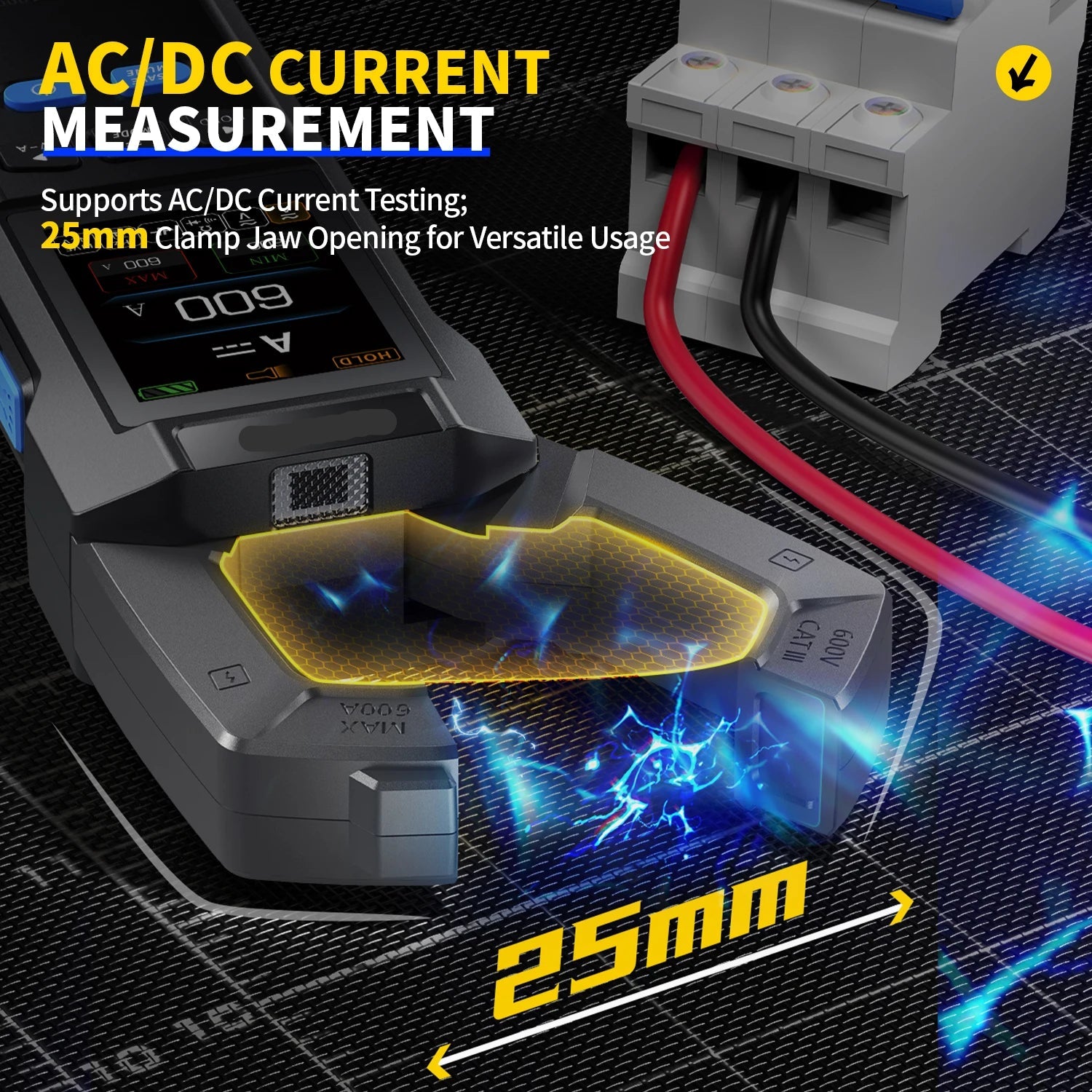 DMC-100 10000 Counts Clamp Meter AC DC Current Digital Multimeter